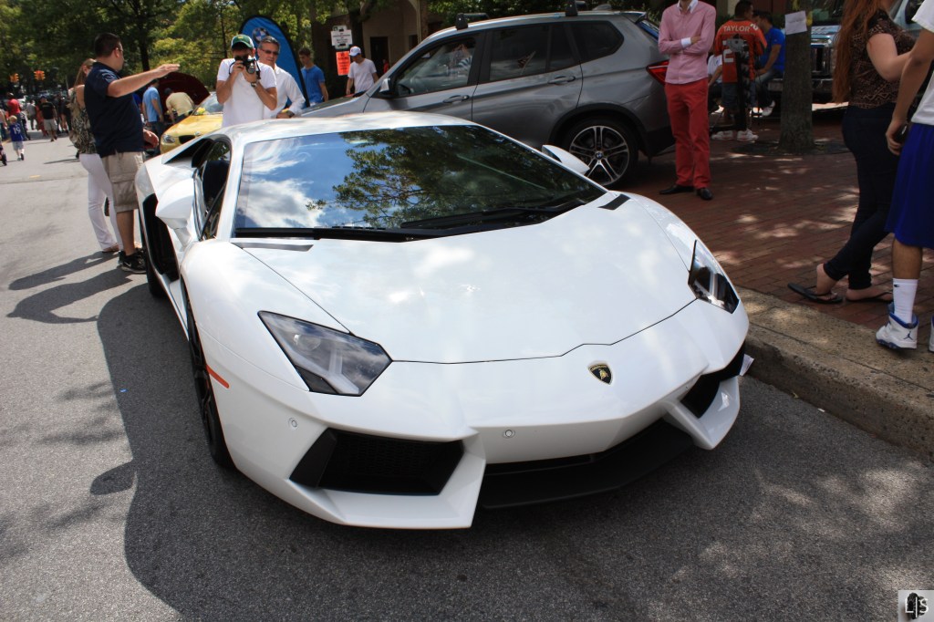 This Aventador famously split in half only days after the show